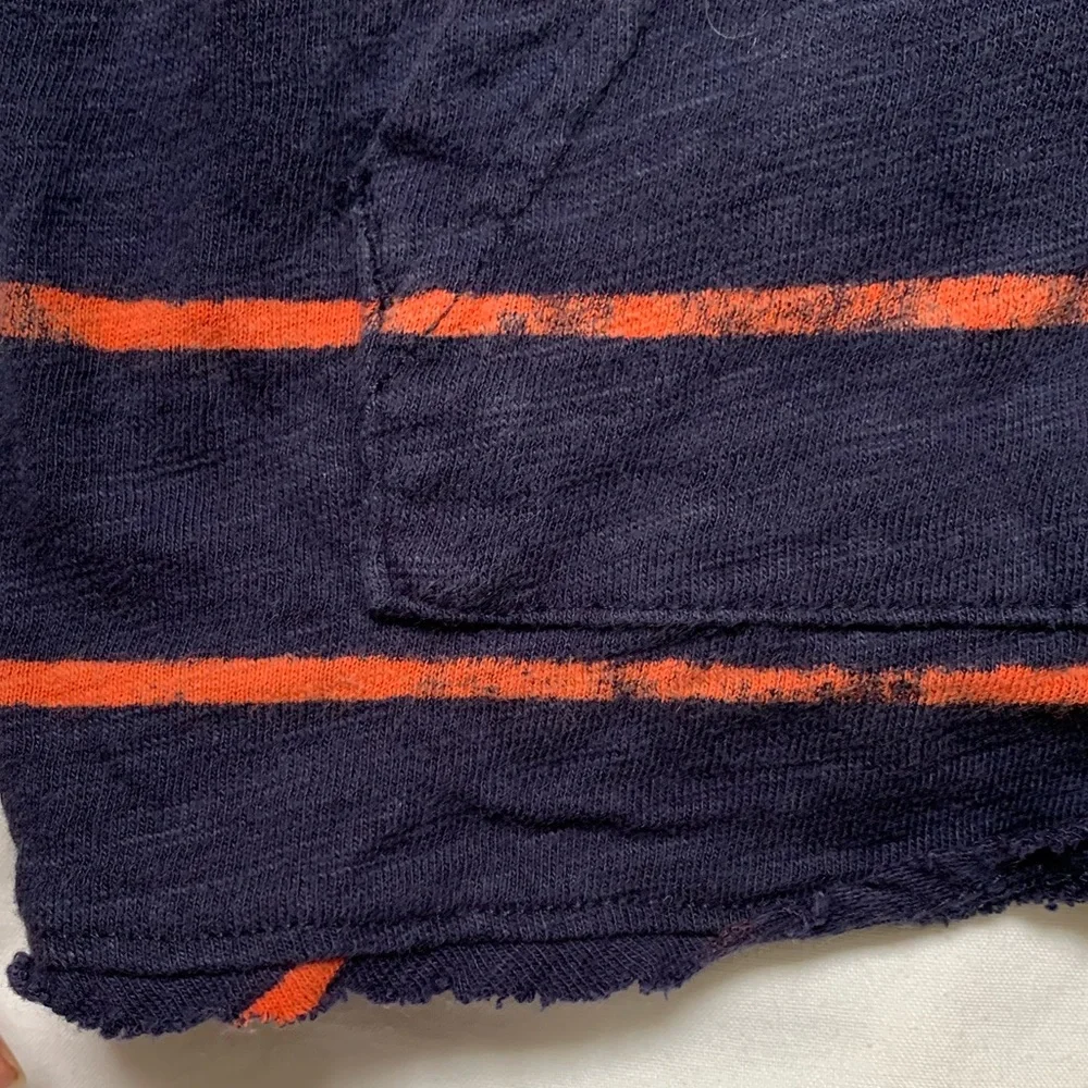 Gymboree hooded tshirt navy striped 2t